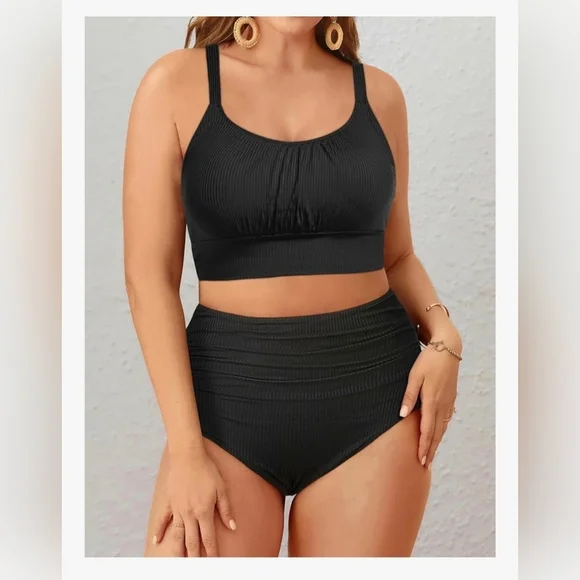 Ribbed High Waisted Bikini #1079 - Picture 11 of 14